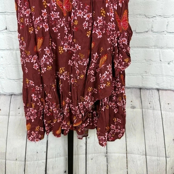 Madewell Ruffle-Wrap Dress in Windowbox Floral Size 2 - Picture 6 of 9